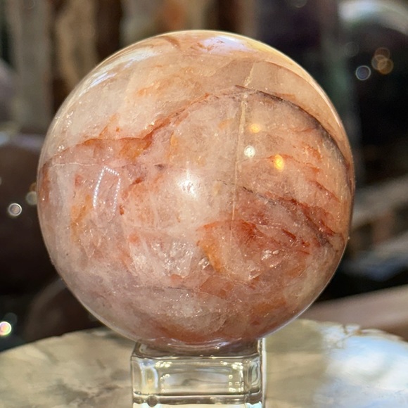 Fire Quartz Crystal Sphere! - Picture 3 of 5